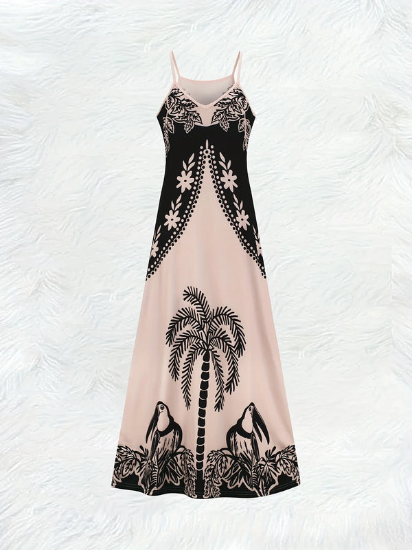 Printed-Design-Casual-Contrast-Tropical-Botanical-Slip-Maxi-Skirt.jpg