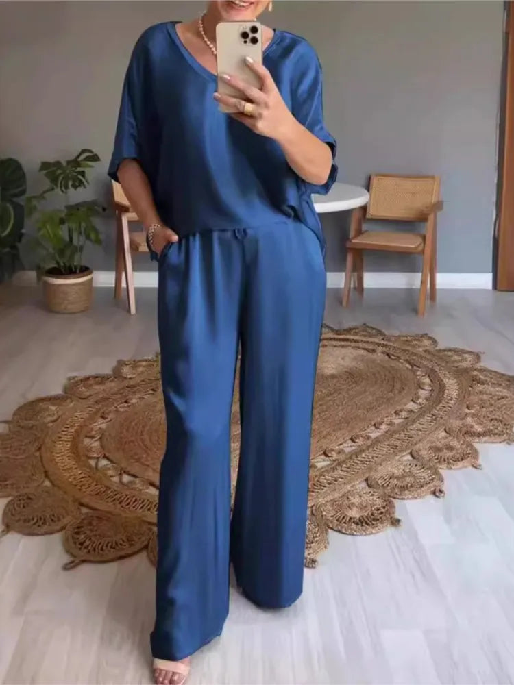 Elegant Satin Lounge Set