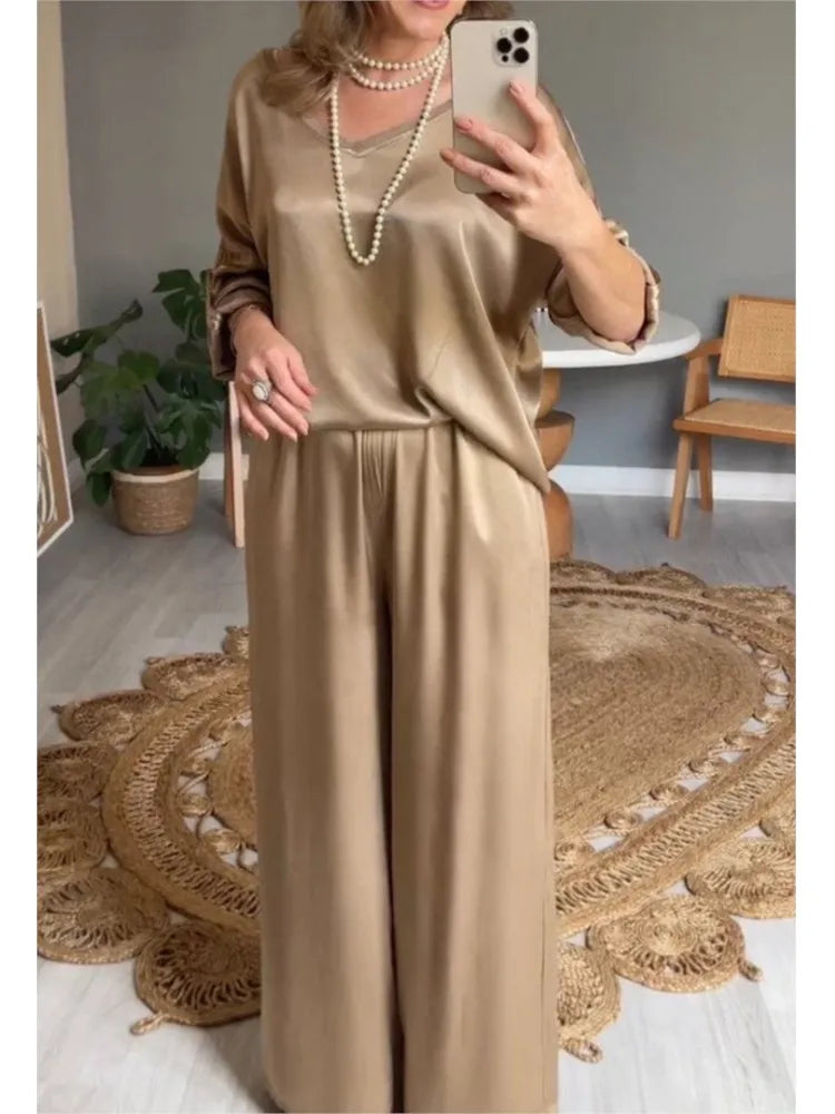 Elegant Satin Lounge Set